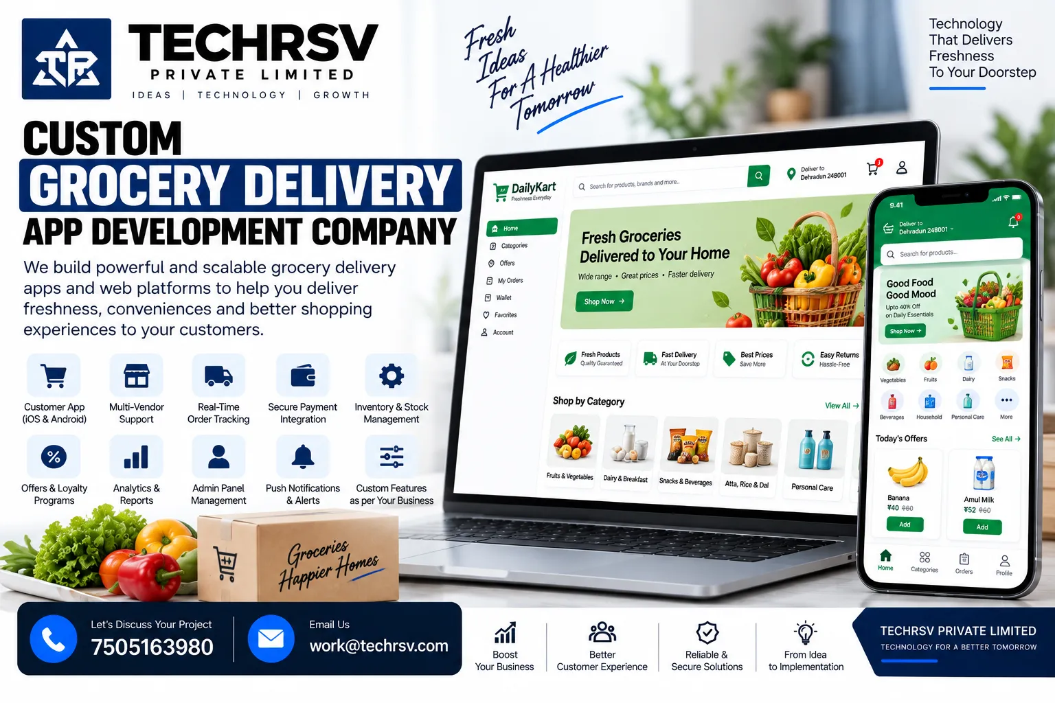 Custom Grocery Delivery App Development Company