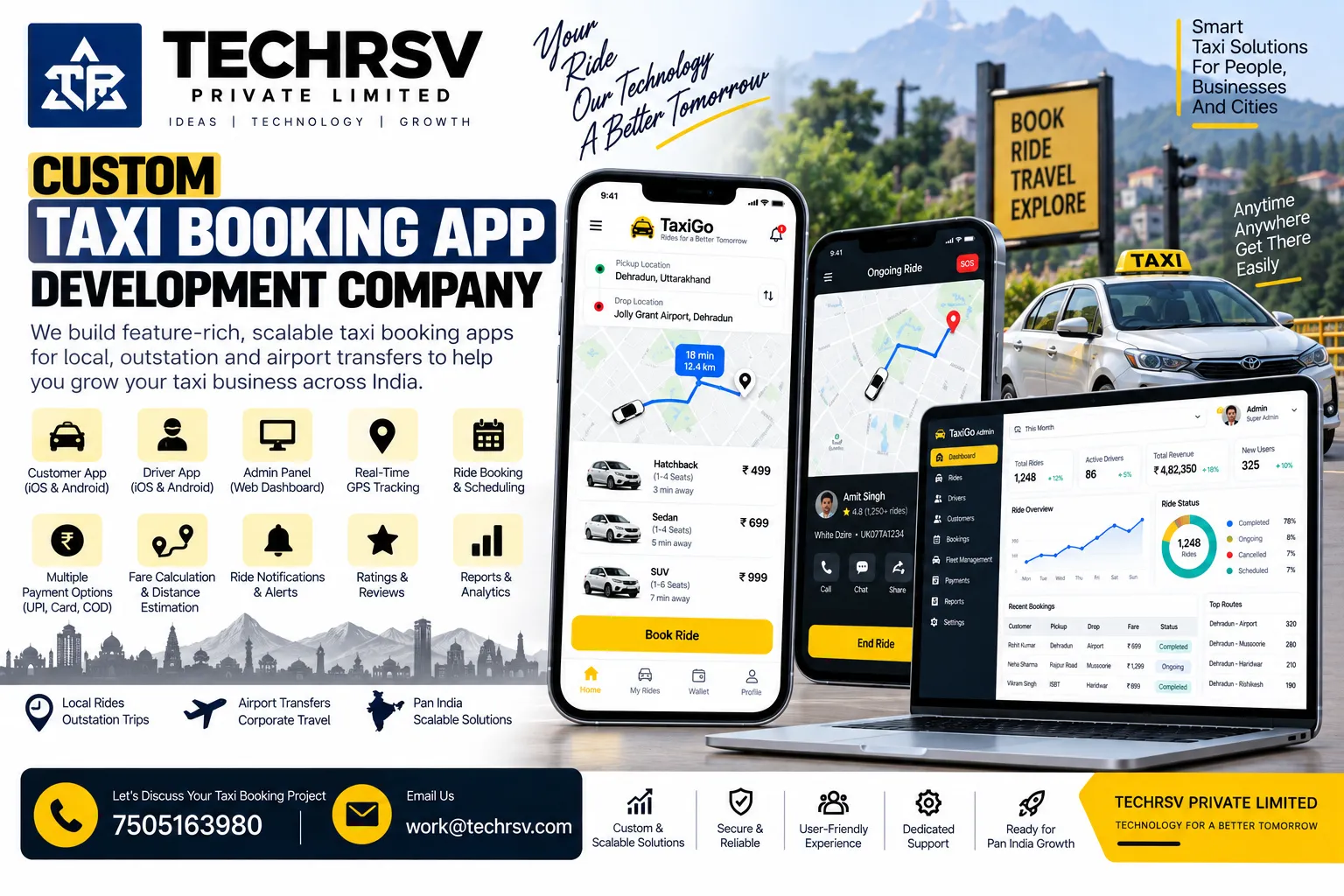 Taxi Booking App Development